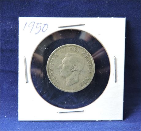1950 Canadian 25 Cent Coin (124811C)