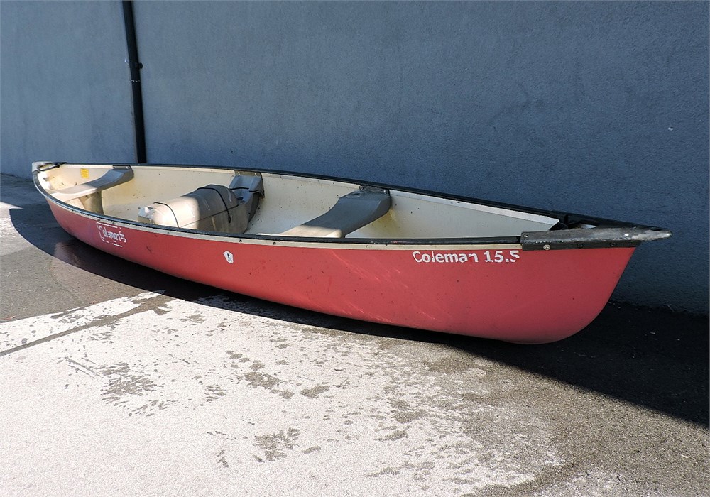 Police Auctions Canada - Coleman RAM-X 15.5' Red Canoe (222618H)